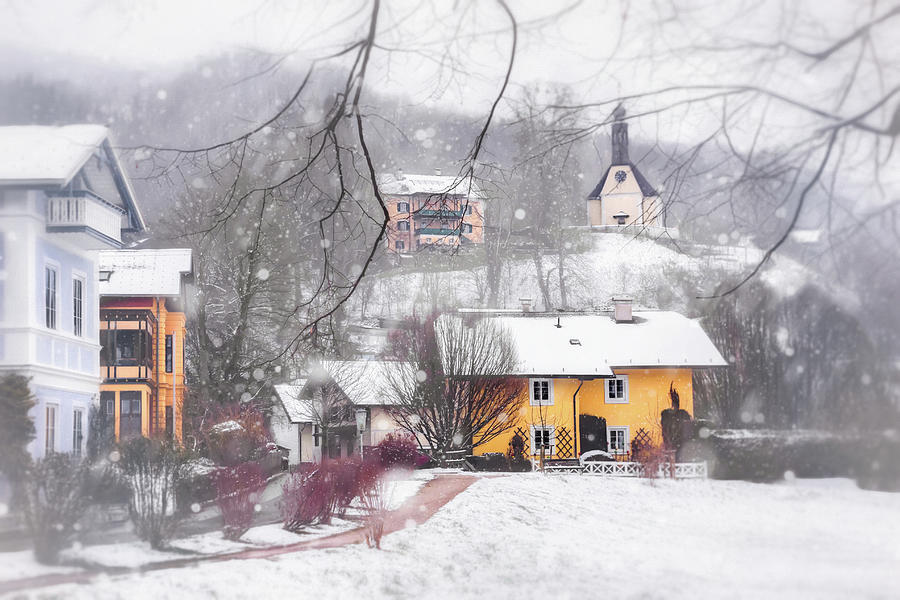 Winter Photograph - Winter Wonderland in Mondsee Austria  by Carol Japp