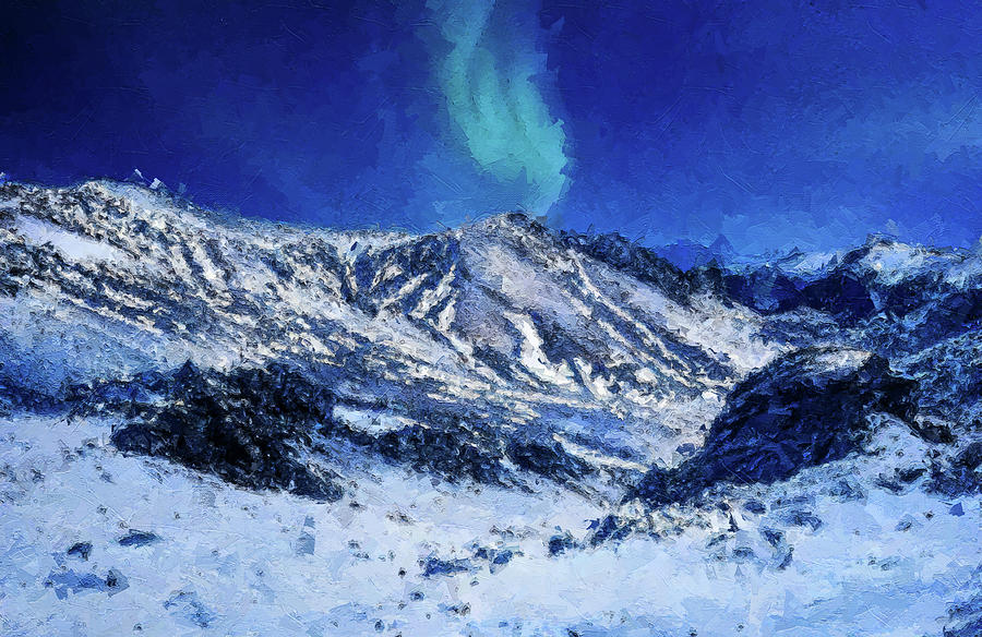 Winter Painting - Winter Wonderland In The Mountains by Dan Sproul
