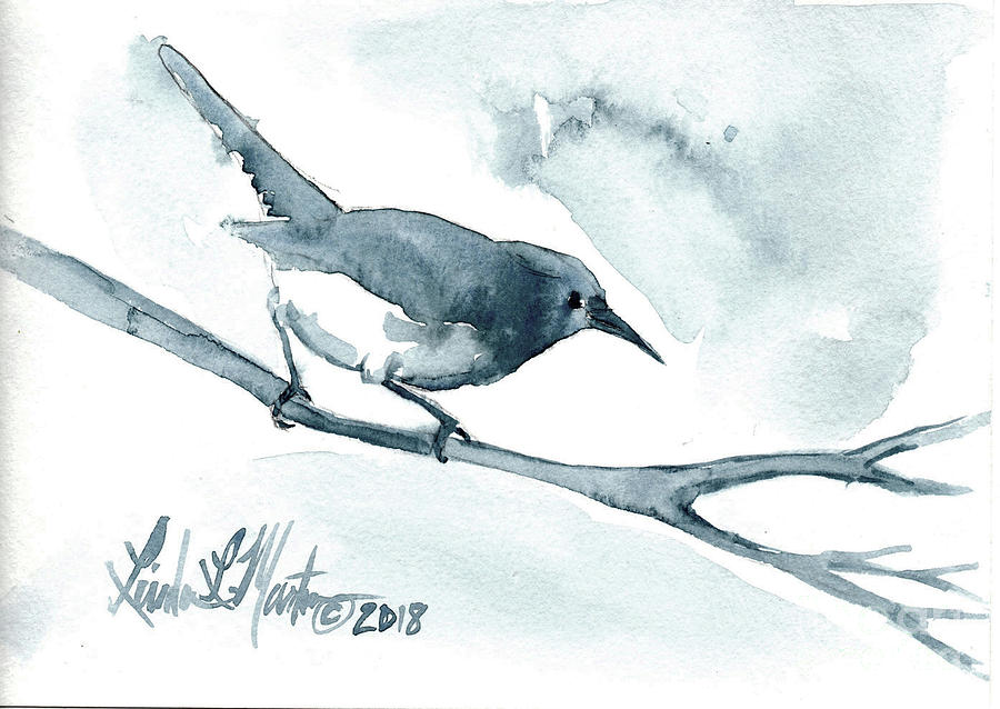 Winter Wren Painting by Linda L Martin