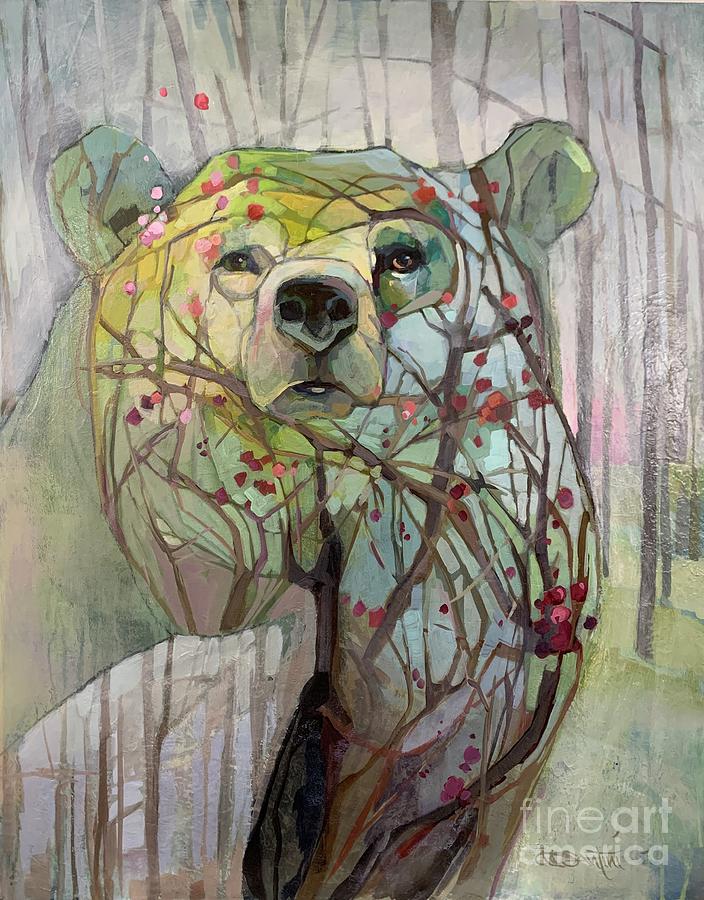 Winterberry Painting by Kimberly Santini