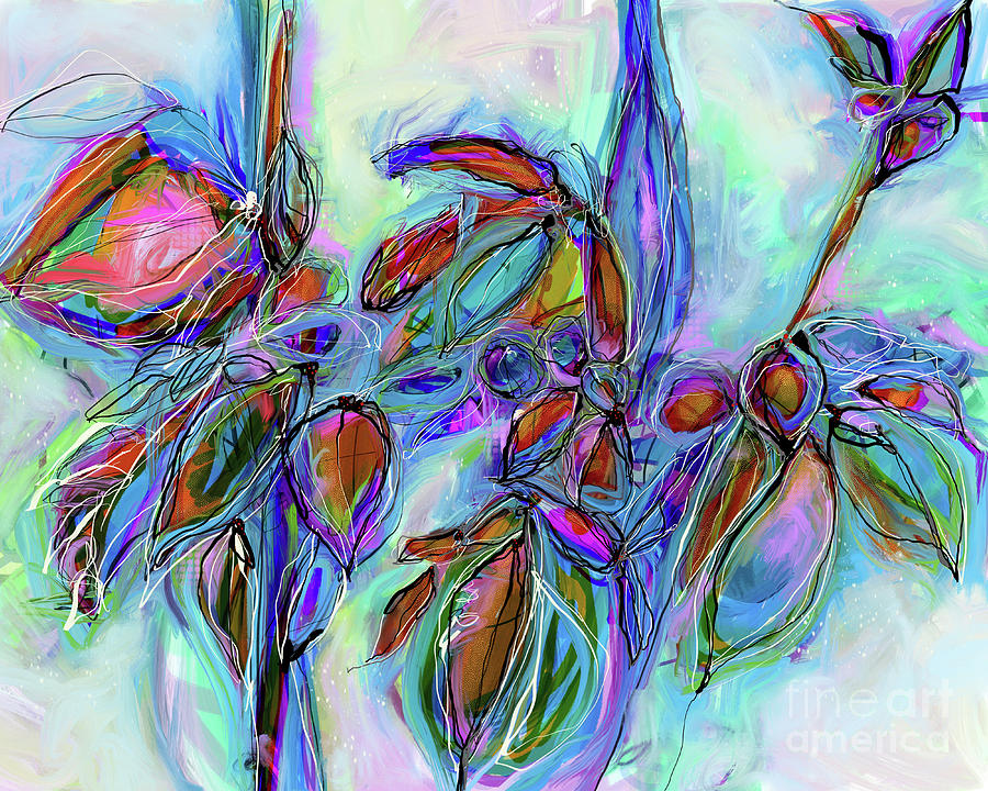Winterberry Digital Art by Robin Valenzuela Winterberry Digital Art by Robin Valenzuela