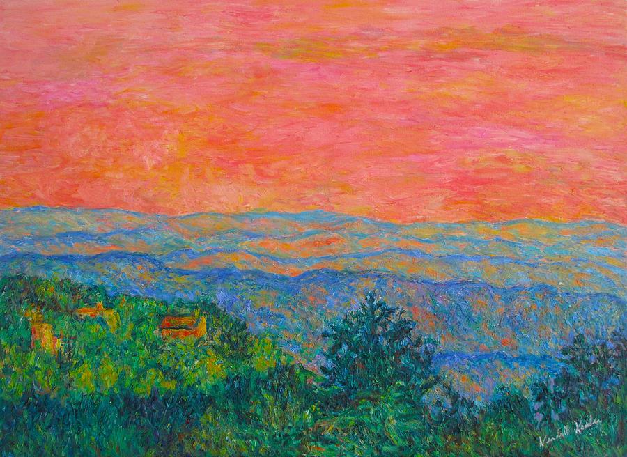 Wintergreen Evening Painting by Kendall Kessler
