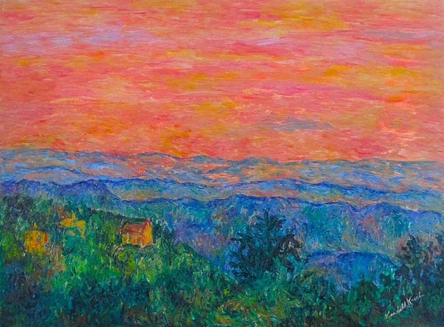 Wintergreen Evening Stage Two Painting by Kendall Kessler