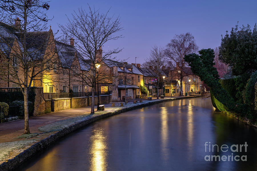 Winters Dawn in Bourton on the Water Photograph by Tim Gainey