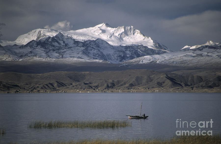 Landscape Photograph - Winters Day on Lake Titicaca by James Brunker