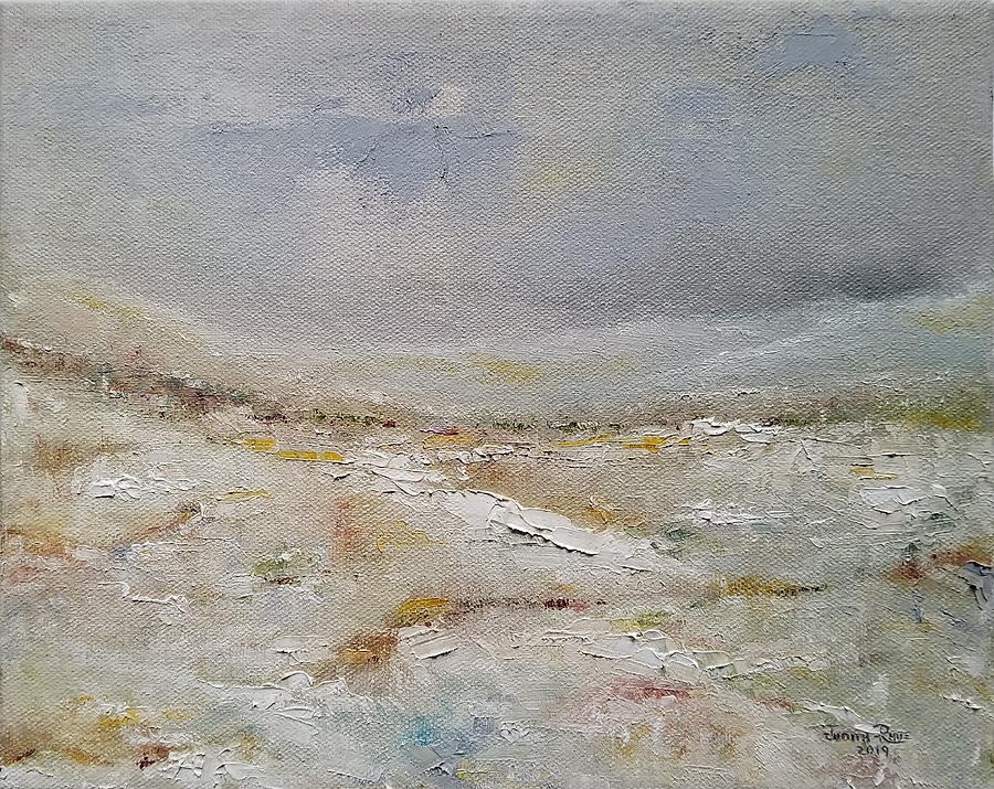 Winters End Painting by Judith Rhue