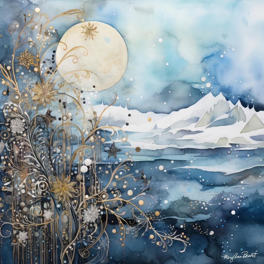Winter Digital Art - Winters Journey Within #9 by Mary Ann Benoit
