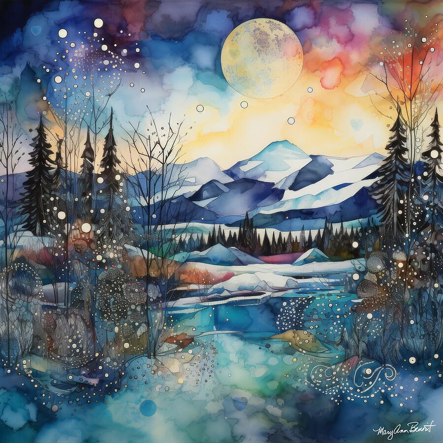 Winters Journey Within #14 Digital Art by Mary Ann Benoit