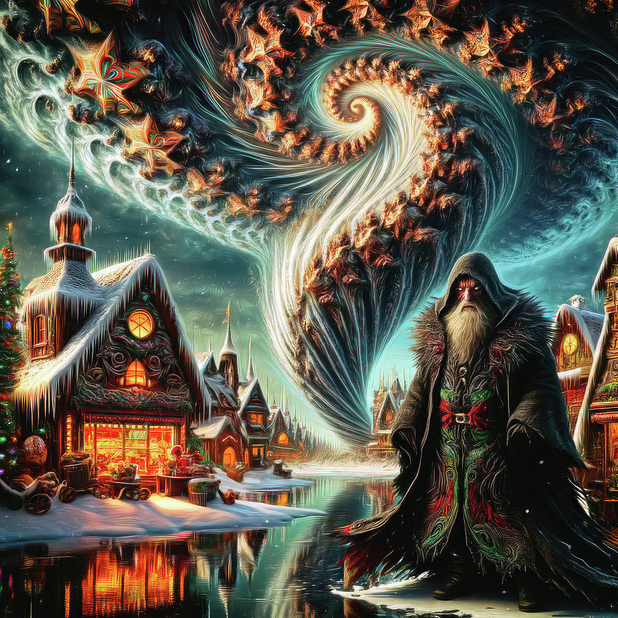 Winters Mystic Spiral Digital Art by Bill and Linda Tiepelman