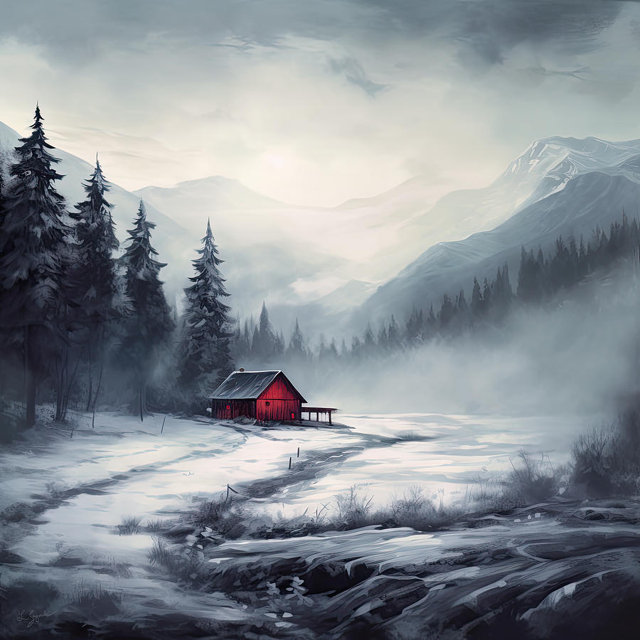 Winter Painting - Winters Whisper - Winter Wonderland Art by Lourry Legarde
