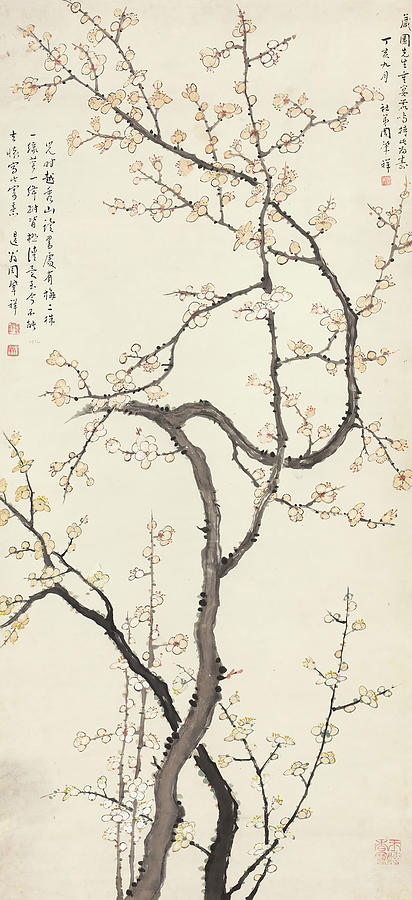 Zhao Painting - Wintersweet by Zhao Xiang Zhou Zhao Painting - Wintersweet by Zhao Xiang Zhou