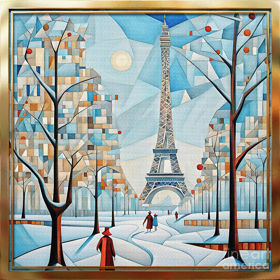 Wintertime in Paris Digital Art by Edmund Nagele FRPS