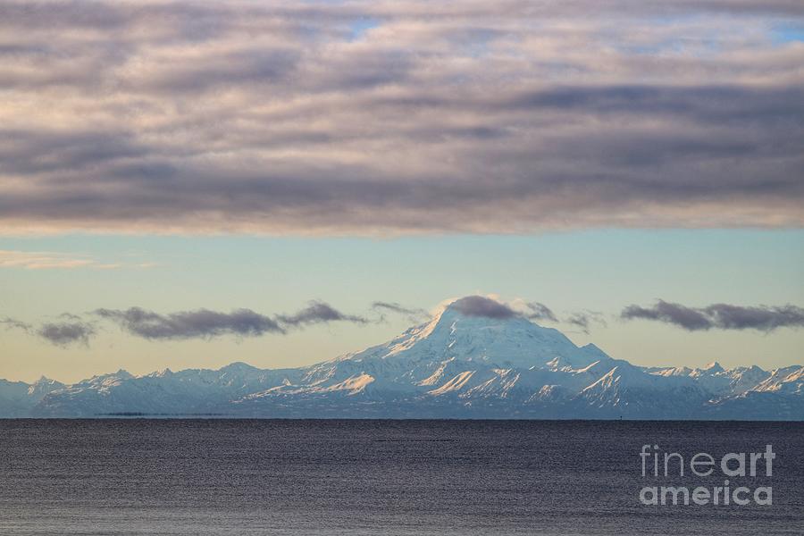 Wintertime Morning of Mount Redoubt  Photograph by LaDonna McCray