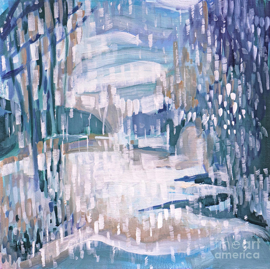 Wintertime Painting by Tanya Filichkin