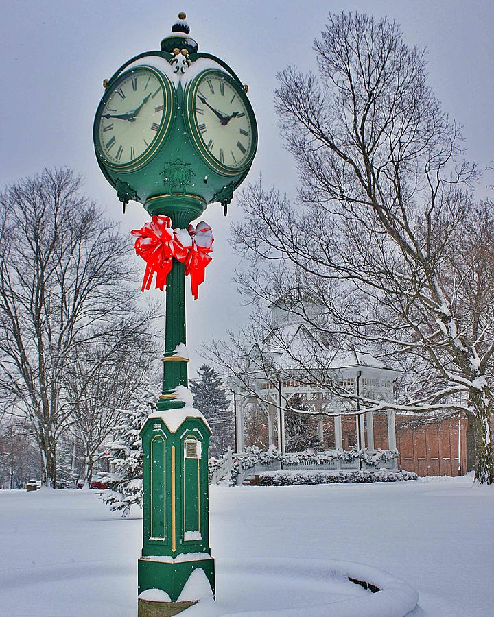 Wintery Clocktower Photograph by Yvonne M Smith