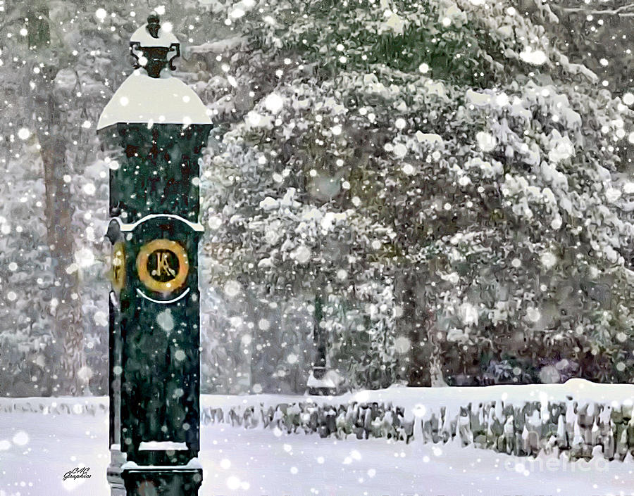 Wintry Keeneland Digital Art by CAC Graphics