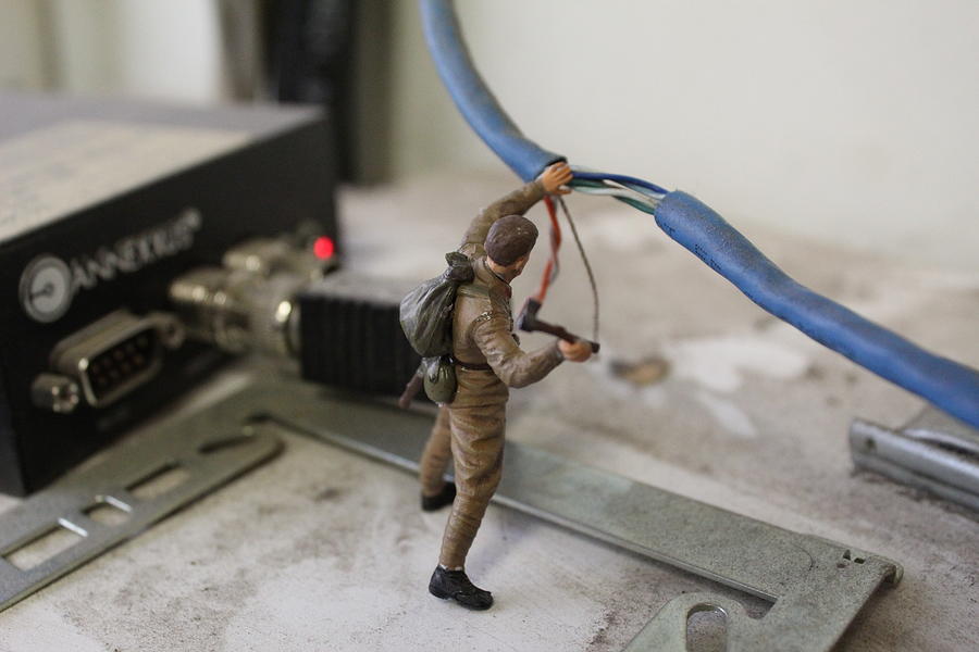 Wires Photograph by Army Men Around the House