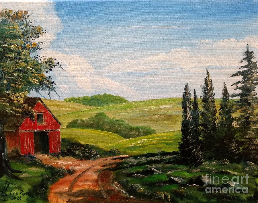 Wisconsin Barn Painting by Lee Piper