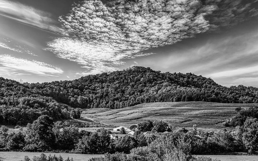 Nature Photograph - Wisconsin Hills in Monochrome by Mountain Dreams