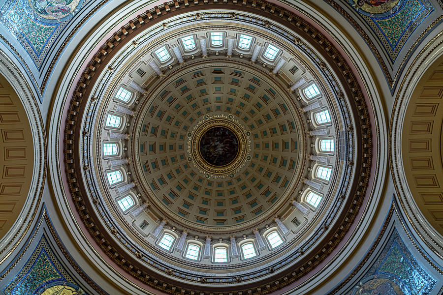 Wisconsin State Capitol Dome Photograph by Randy Scherkenbach