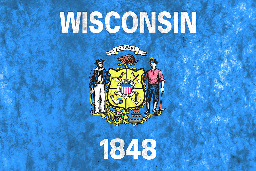 Wisconsin State Flag Photograph