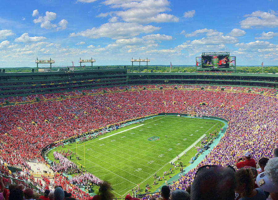 Wisconsin vs LSU at Lambeau Field Photograph by Tim Schaab Pixels