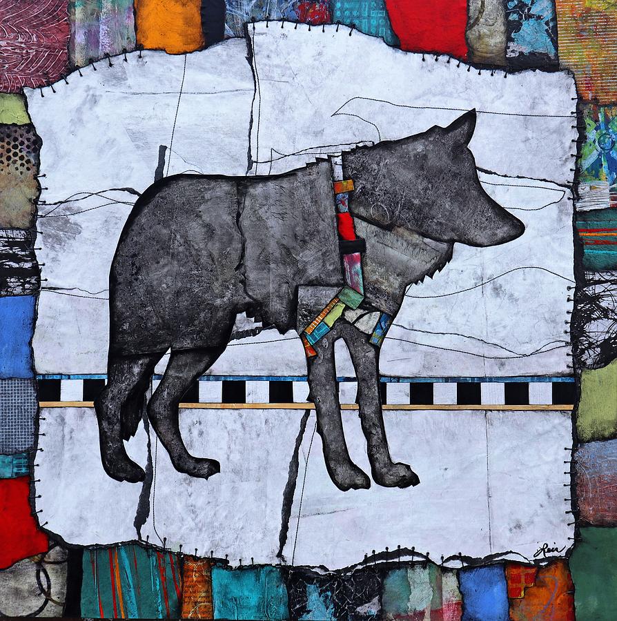 Wisdom, She Wolf Mixed Media by Laura Lein-Svencner