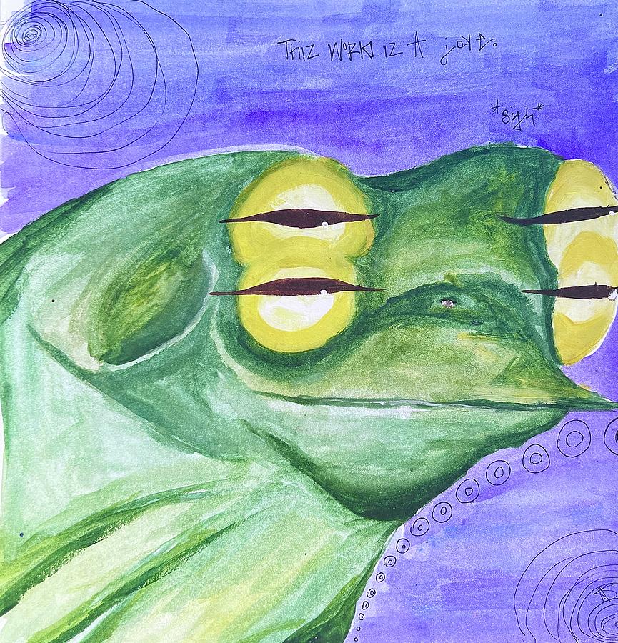 Wisdom Toad Painting By Hannah South - Pixels