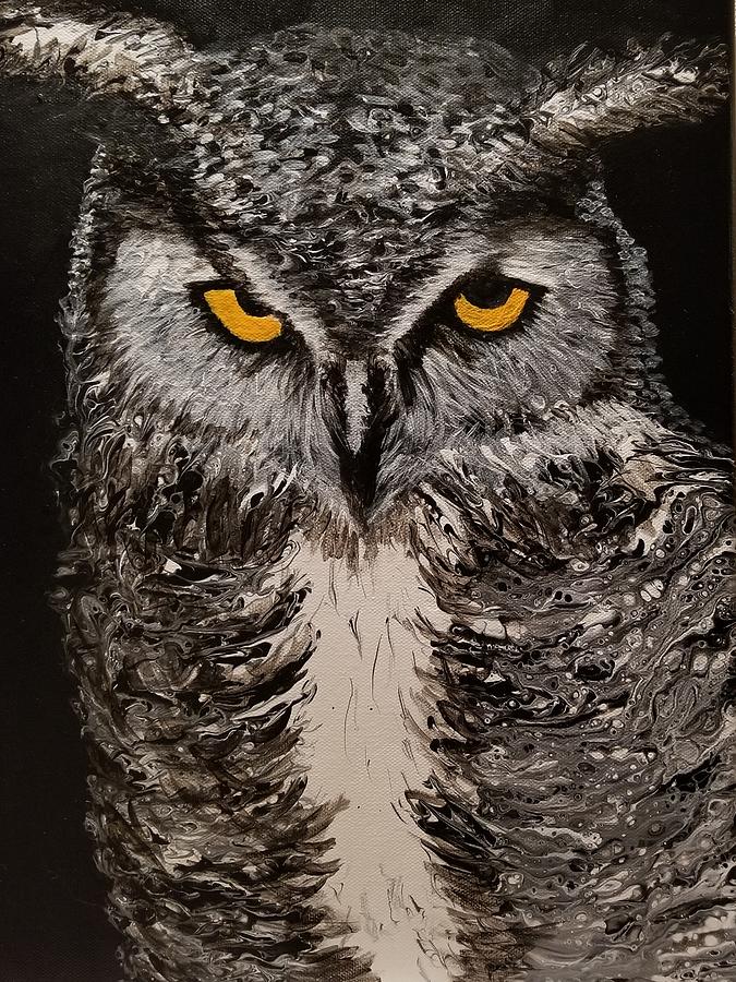 Wise Guy  Painting by Sue Goldberg
