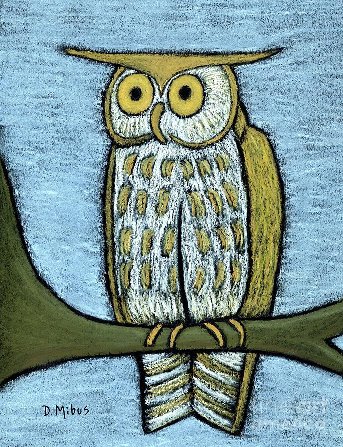 Wise Old Owl Painting by Donna Mibus