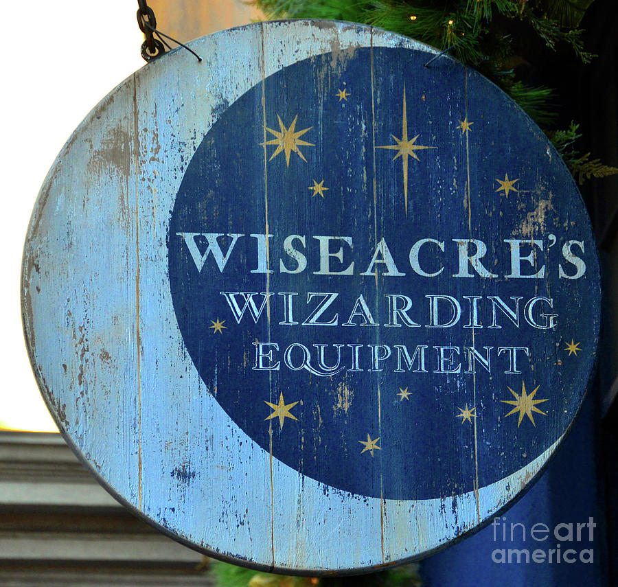 Wiseacres Wizarding Equipment Sign Photograph
