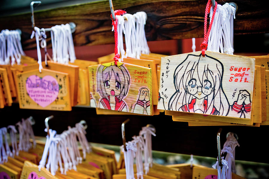 Wishes hanging on the shrine, Nikko. Japan Photograph by Lie Yim