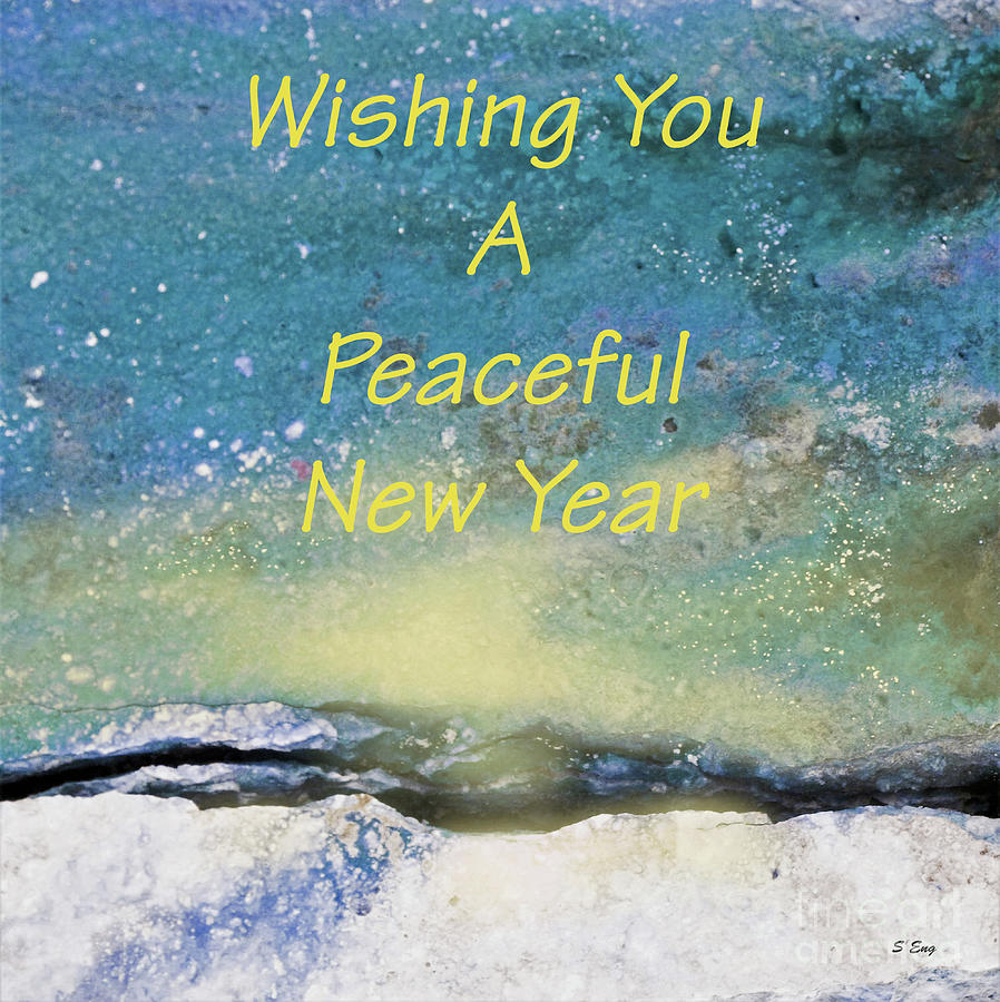 Wishing for a Peaceful New Year Mixed Media by Sharon Williams Eng