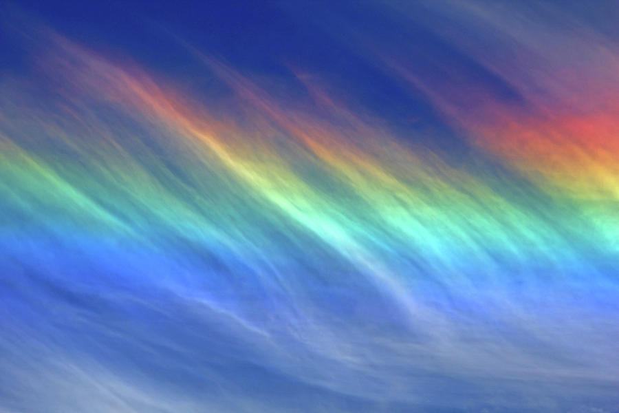 Wispy Cloud Rainbow Photograph by Debbie Oppermann