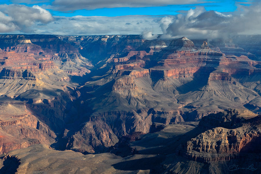 Wispy Clouds over the Grand Canyon  Photograph by Geno Lee