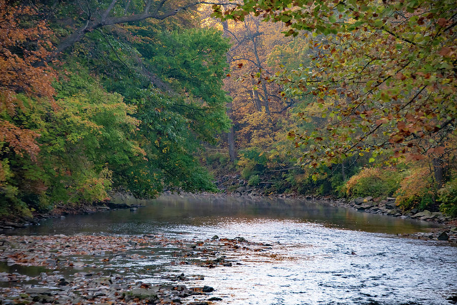 Wissahickon Valley - Autumn on the Creek Photograph by Bill Cannon ...