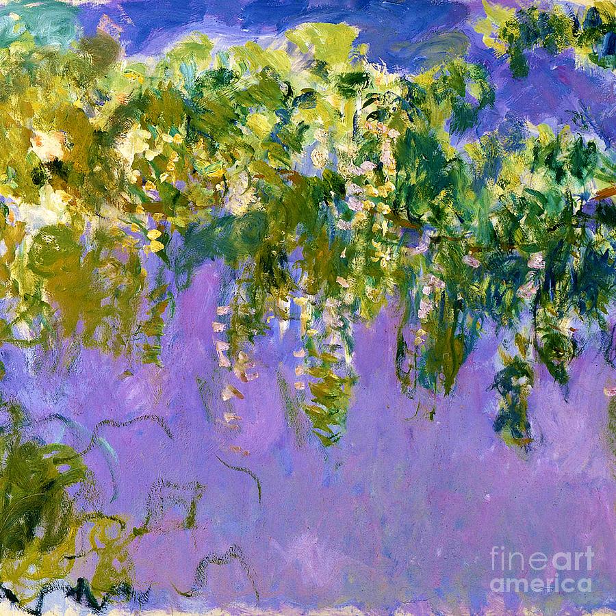 Wisteria 2. Painting by Claude Monet