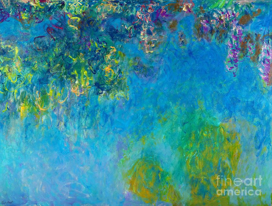 Wisteria 3. Painting by Claude Monet