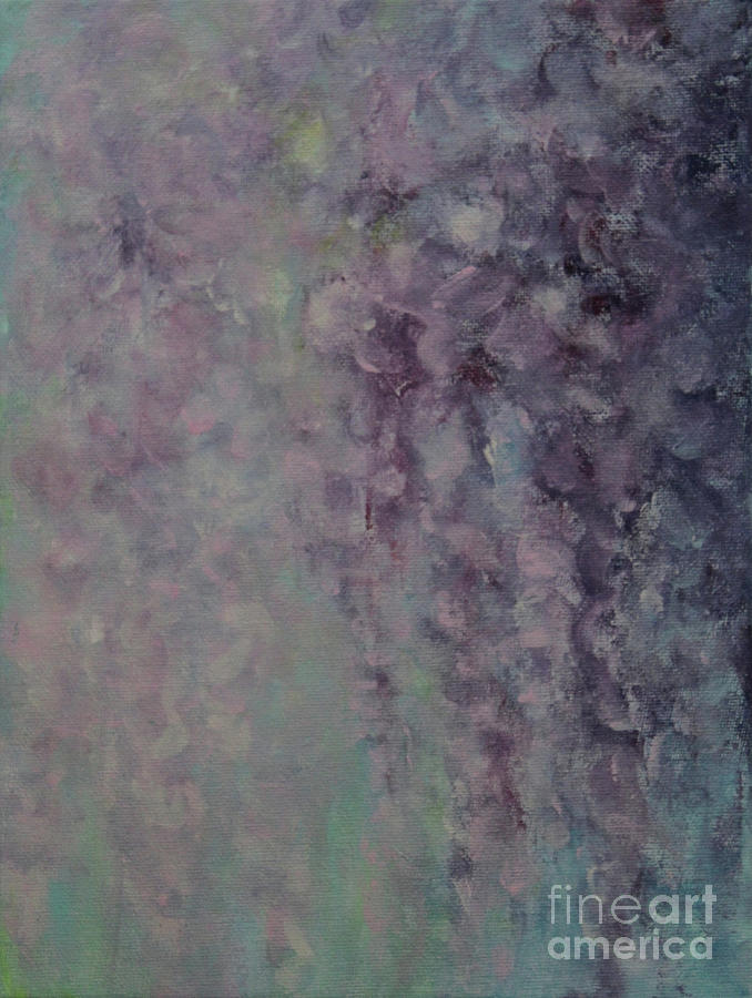 Wisteria Abstract III Painting by Jane See