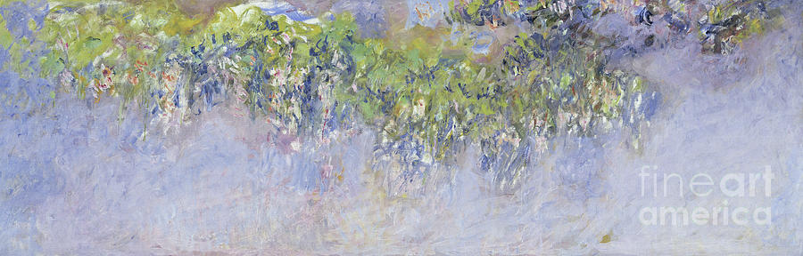 Impressionist Painting - Wisteria by Monet by Claude Monet