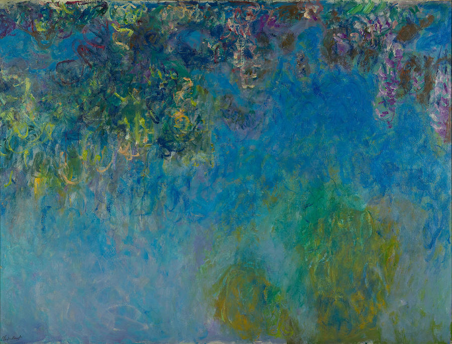 Wisteria - Claude Monet Painting by Aesthetics Store - Fine Art America