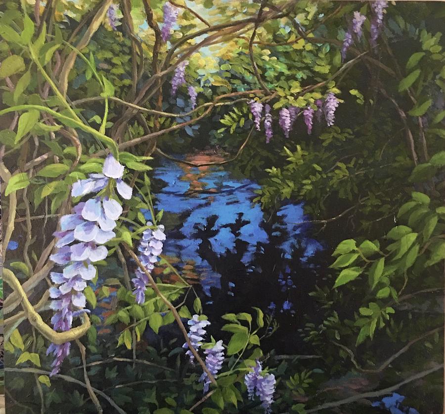 Wisteria Creek Painting by Don Morgan
