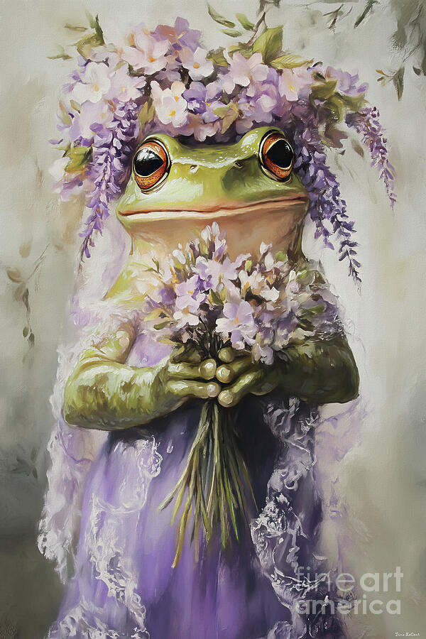 Wisteria Girl Painting by Tina LeCour Wisteria Girl Painting by Tina LeCour