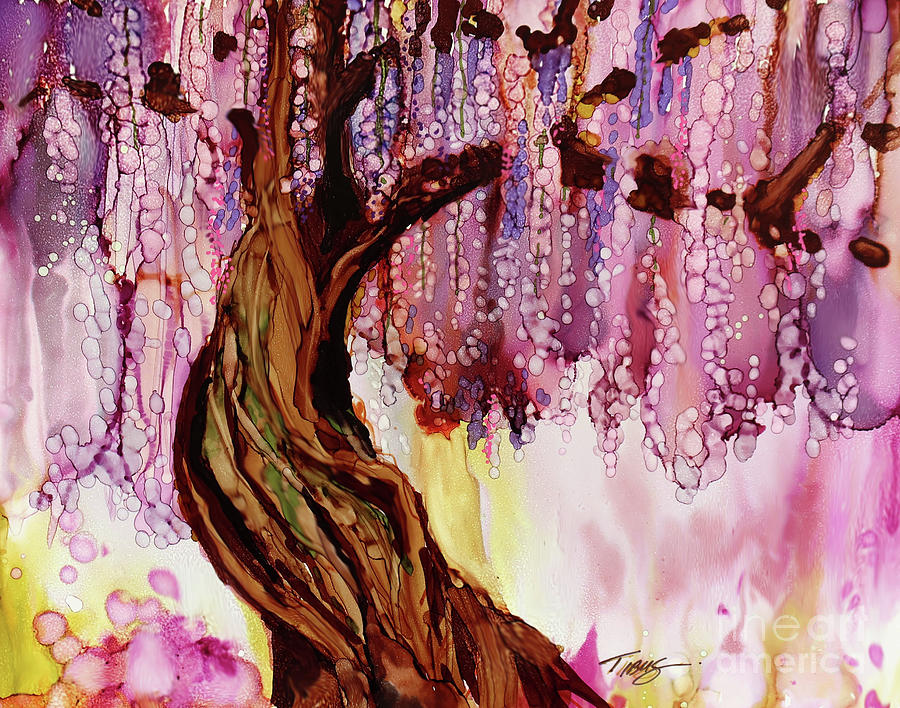 Tree Painting - Wisteria by Julie Tibus