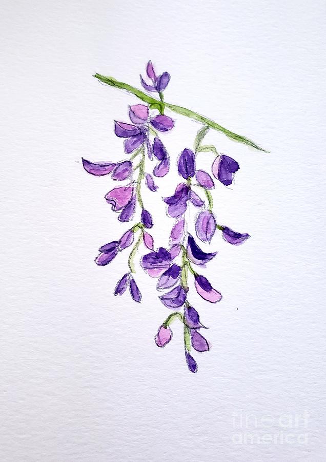 Wisteria Painting by Margaret Welsh Willowsilk