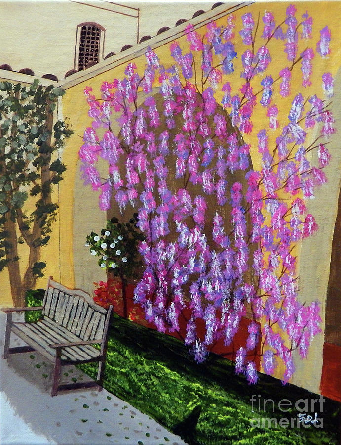 Wisteria Wall Painting by Frank Littman