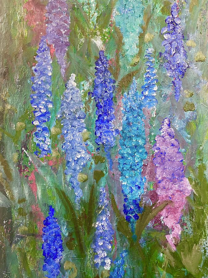 Wistful Wisteria  Painting by Monica Hebert