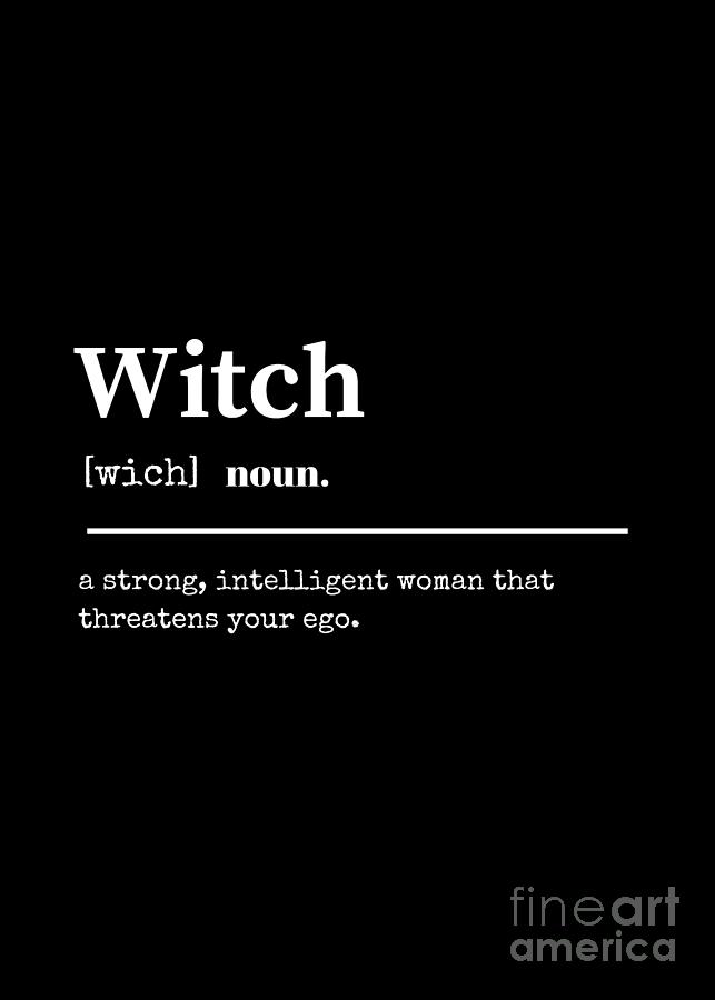Witch Dictionary Print Digital Art by iDigitalCraftsArt Fine Art America