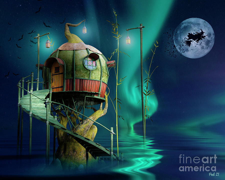 Witches Night Digital Art by Jutta Maria Pusl
