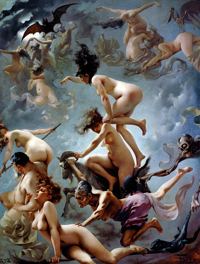Witches on the Sabbath Painting by Luis Ricardo Falero